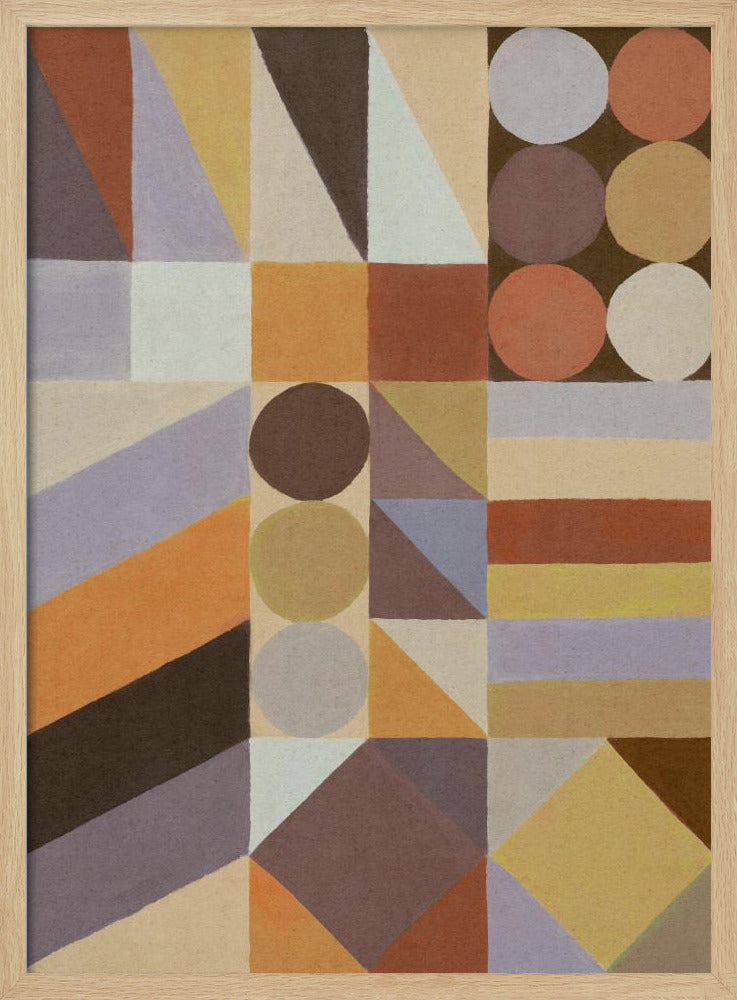 Geometrische vormen en kleuren #1 | Poster