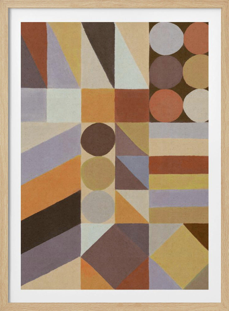 Geometrische vormen en kleuren #1 | Poster