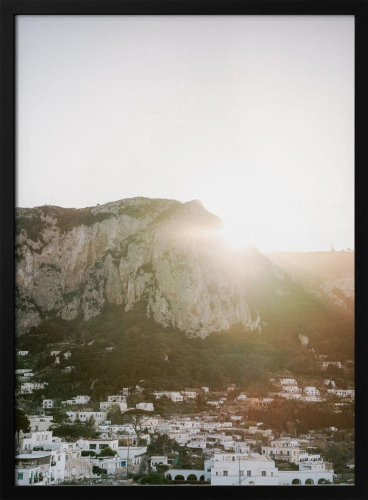 Zonsondergang op Capri | Poster