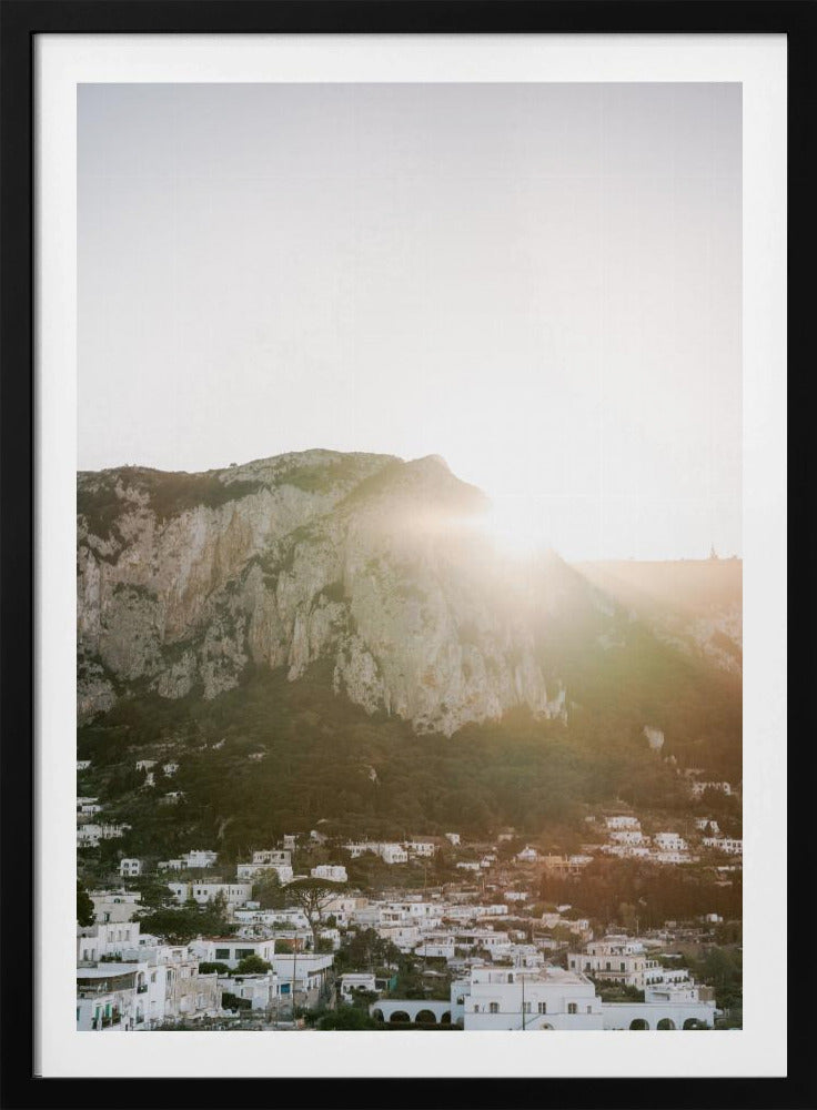 Zonsondergang op Capri | Poster