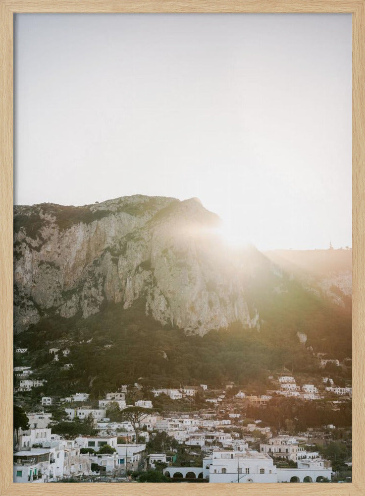 Zonsondergang op Capri | Poster