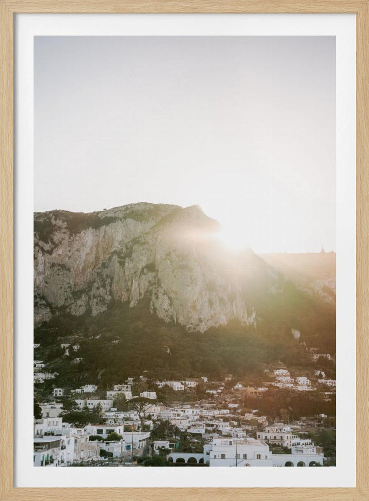 Zonsondergang op Capri | Poster