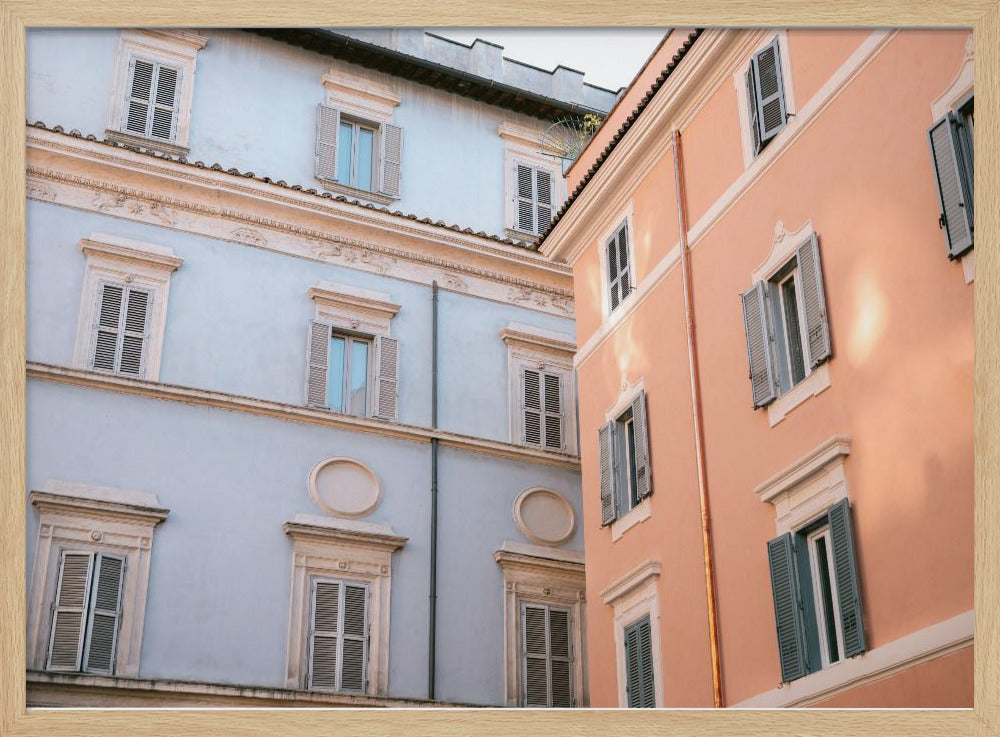 Trastevere in lila en roze | Poster