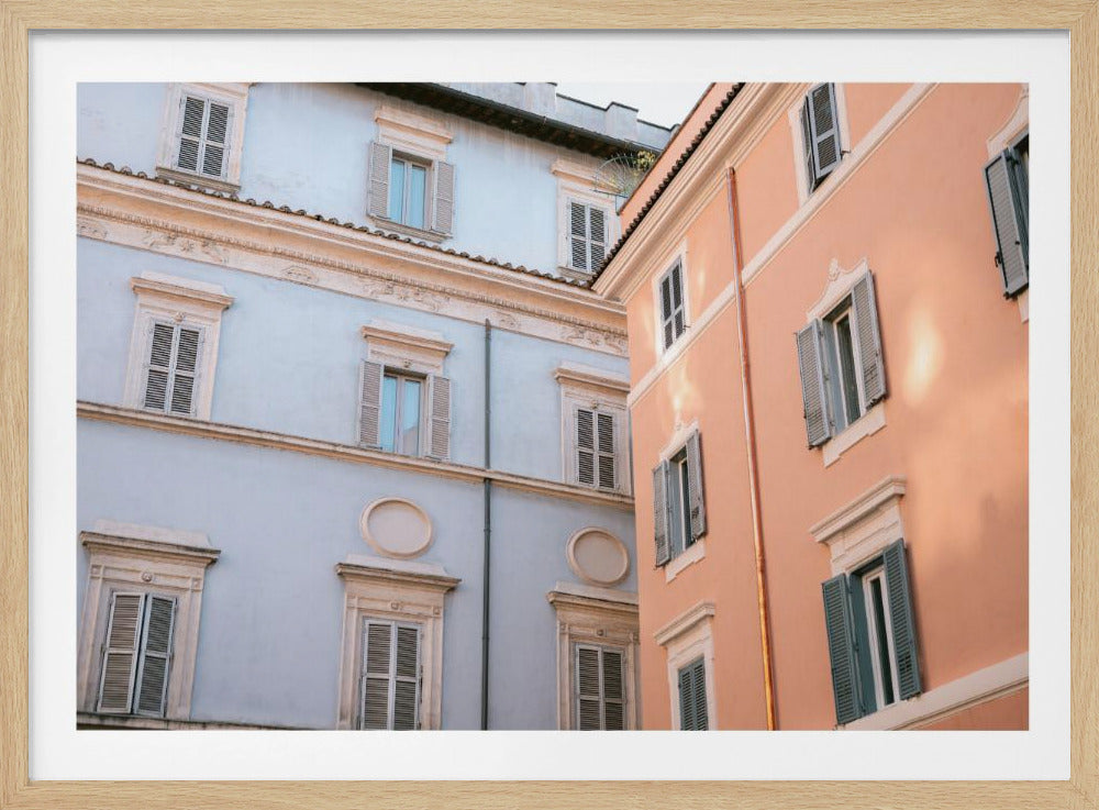 Trastevere in lila en roze | Poster