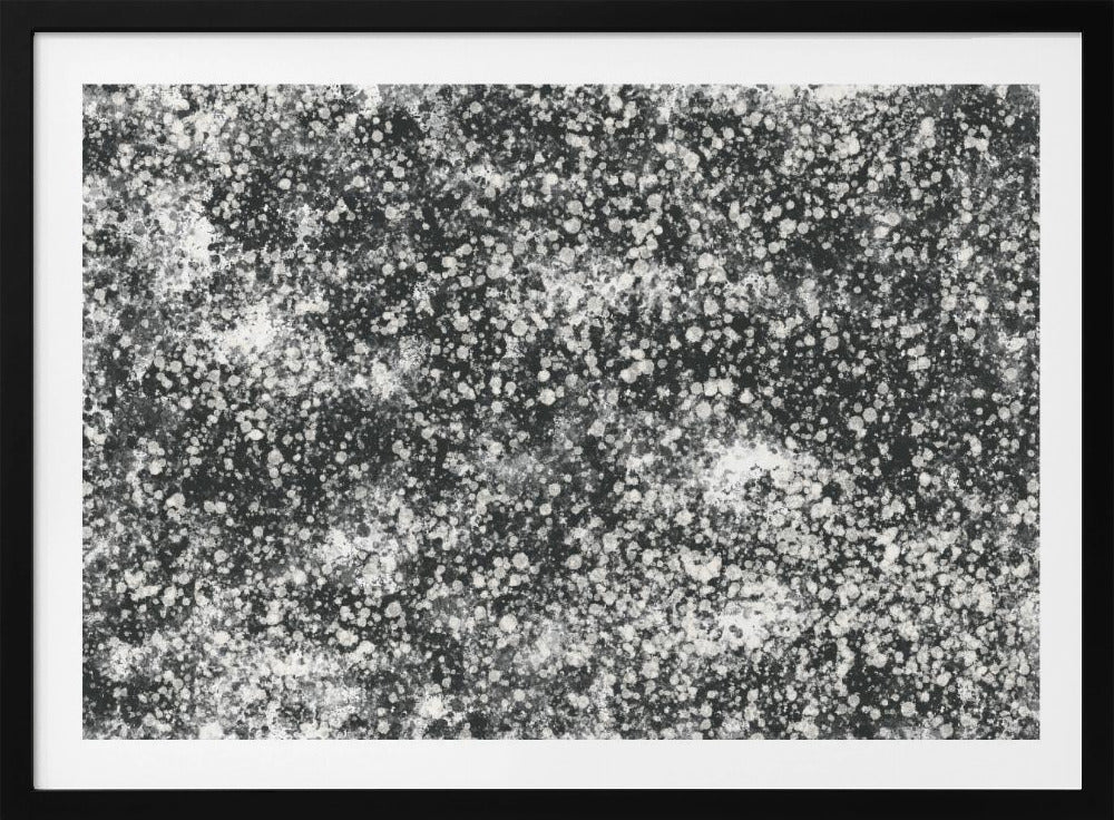 Monochroom spetterpatroon | Poster