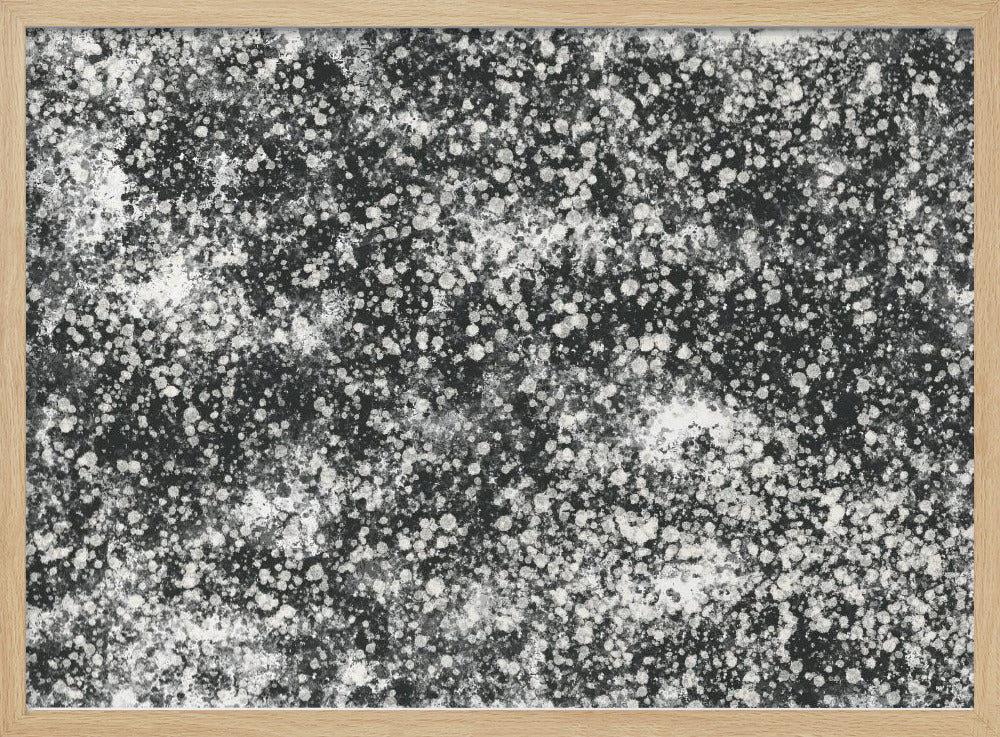 Monochroom spetterpatroon | Poster