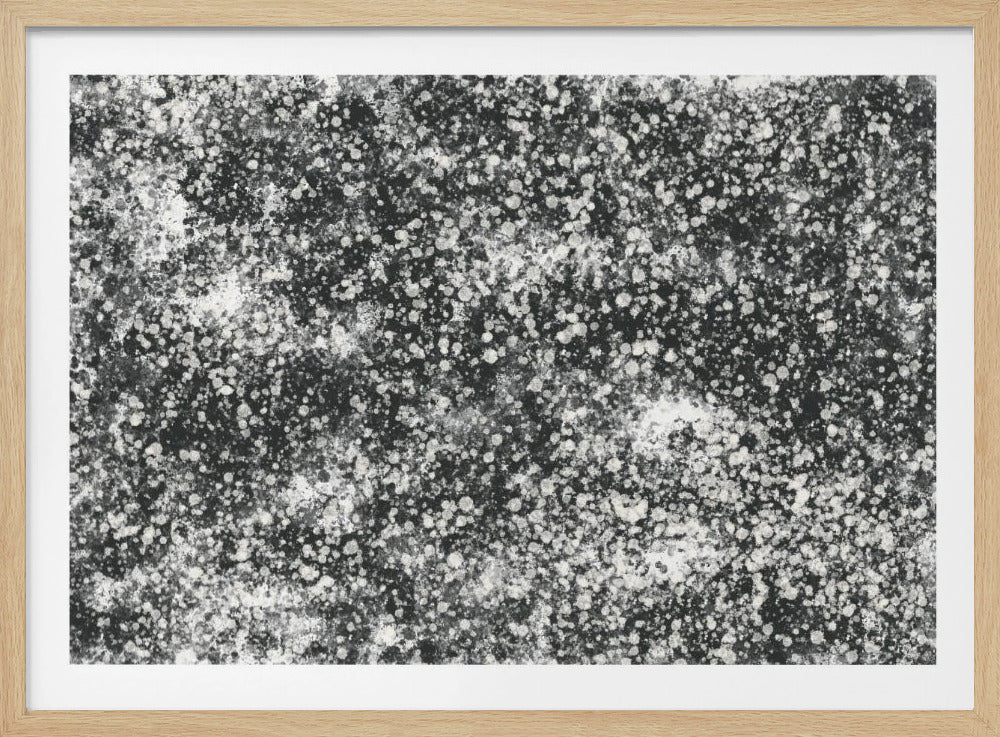 Monochroom spetterpatroon | Poster