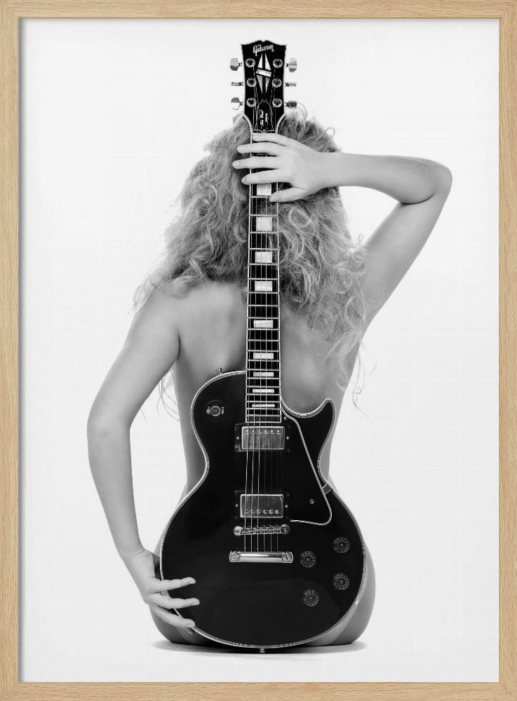 Lady en Les Paul | Poster
