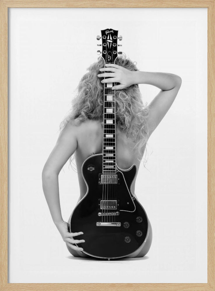 Lady en Les Paul | Poster
