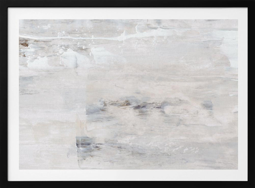 Beige en witte tinten met subtiele grijze accenten | Poster