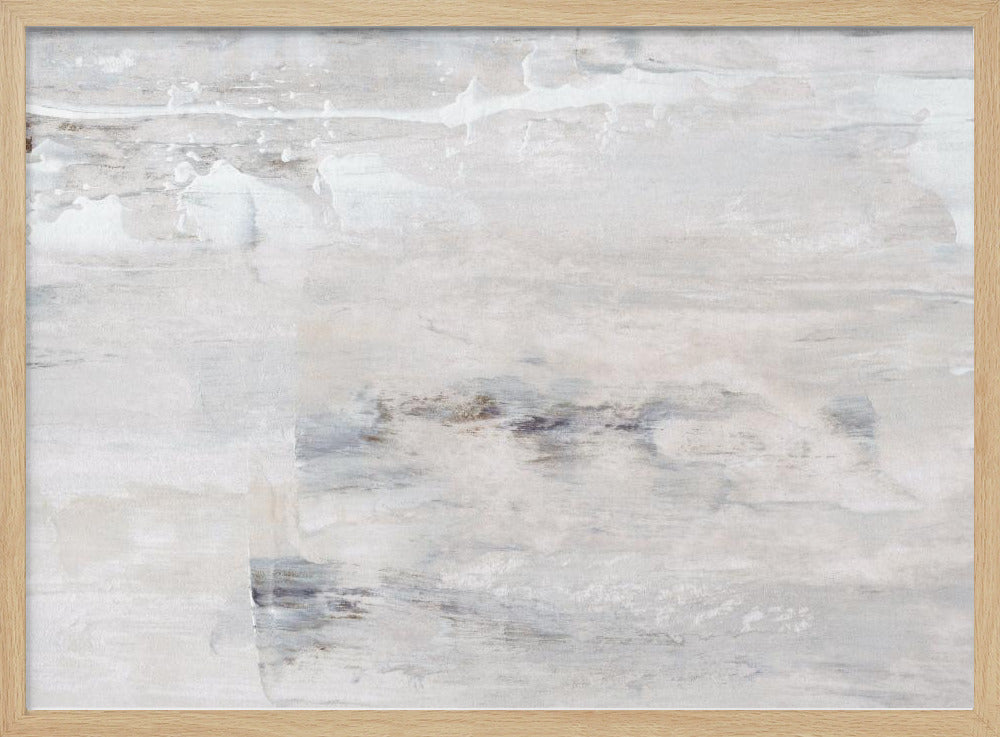 Beige en witte tinten met subtiele grijze accenten | Poster