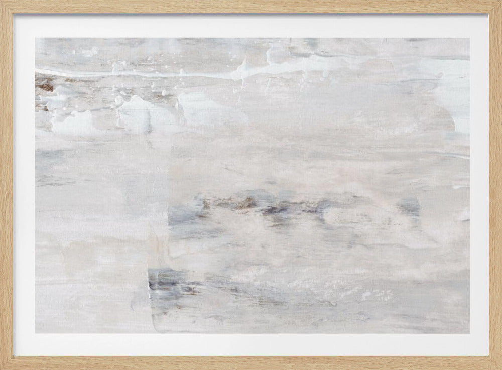 Beige en witte tinten met subtiele grijze accenten | Poster