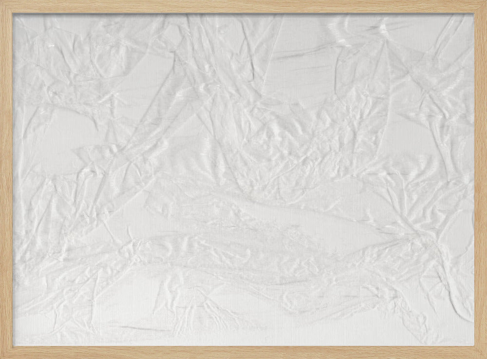Wit canvas dat lijkt op gekreukt papier | Poster