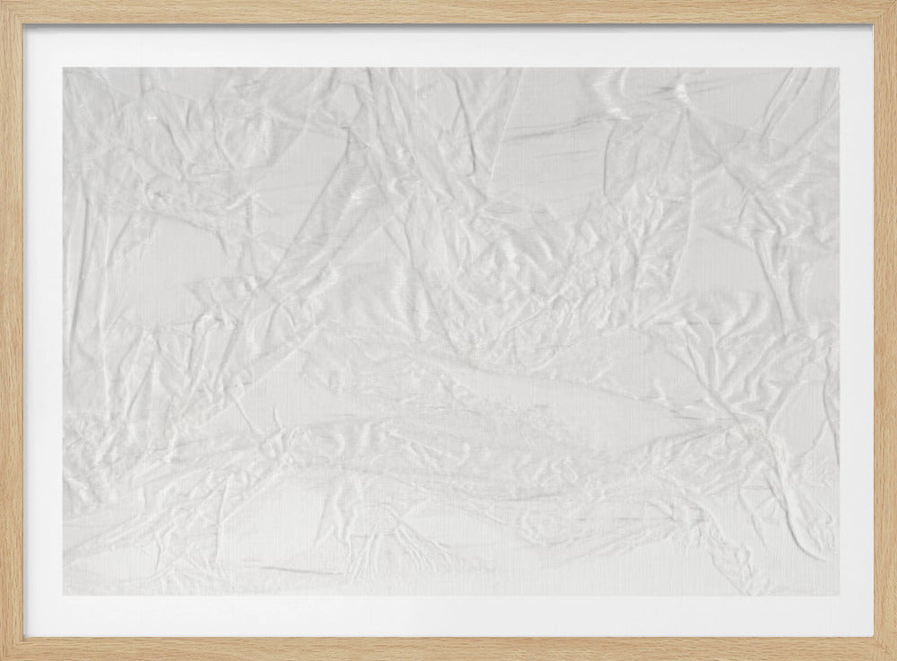 Wit canvas dat lijkt op gekreukt papier | Poster
