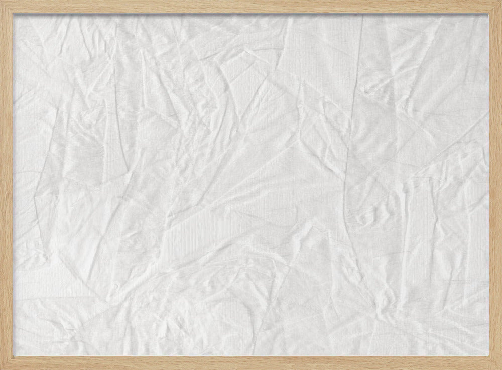 Wit canvas dat lijkt op gekreukt papier | Poster