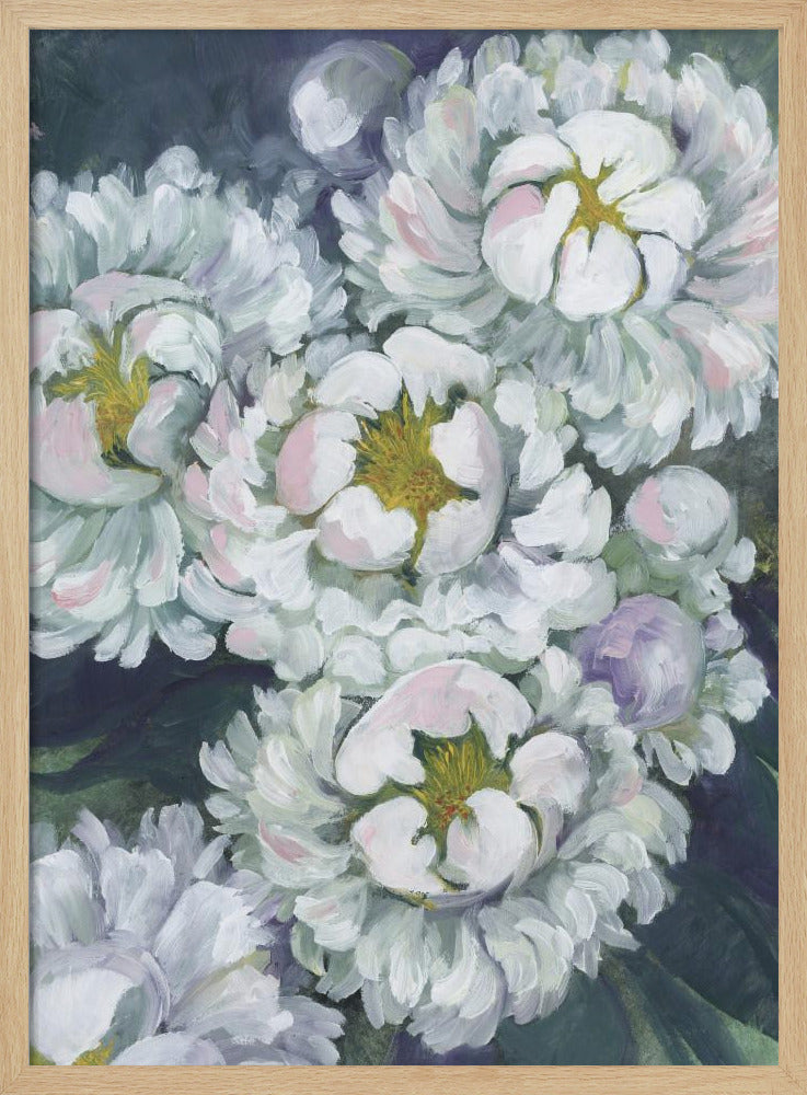 Willoh's schilderachtige pioenrozen | Poster