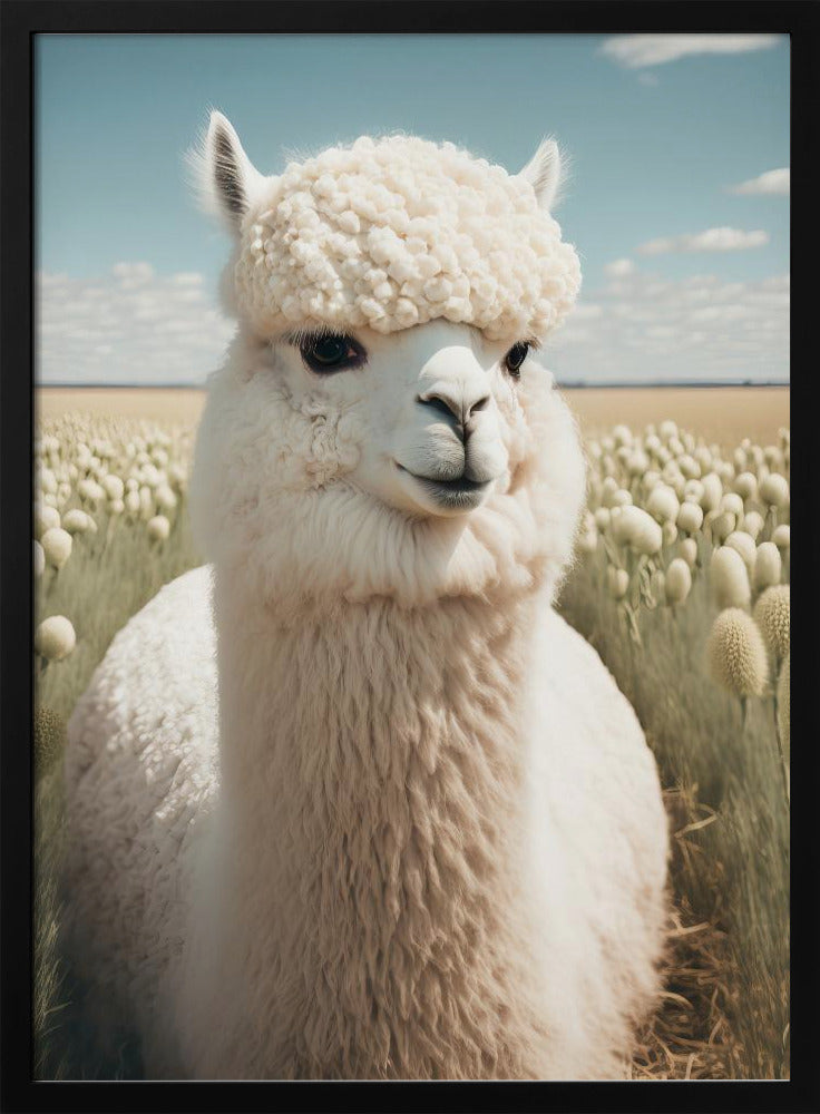 Lama in bloei | Poster
