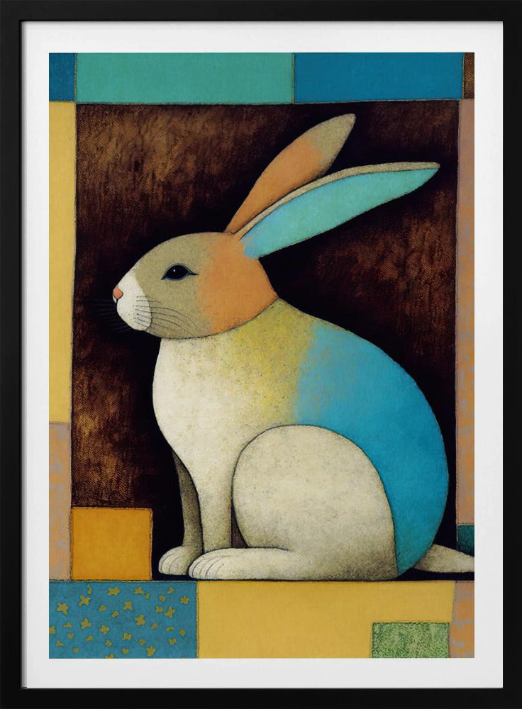 Kleurrijke Konijnendroom | Poster