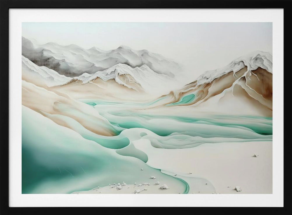Rustige Alpenstroom | Poster