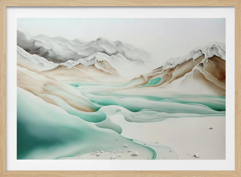 Rustige Alpenstroom | Poster