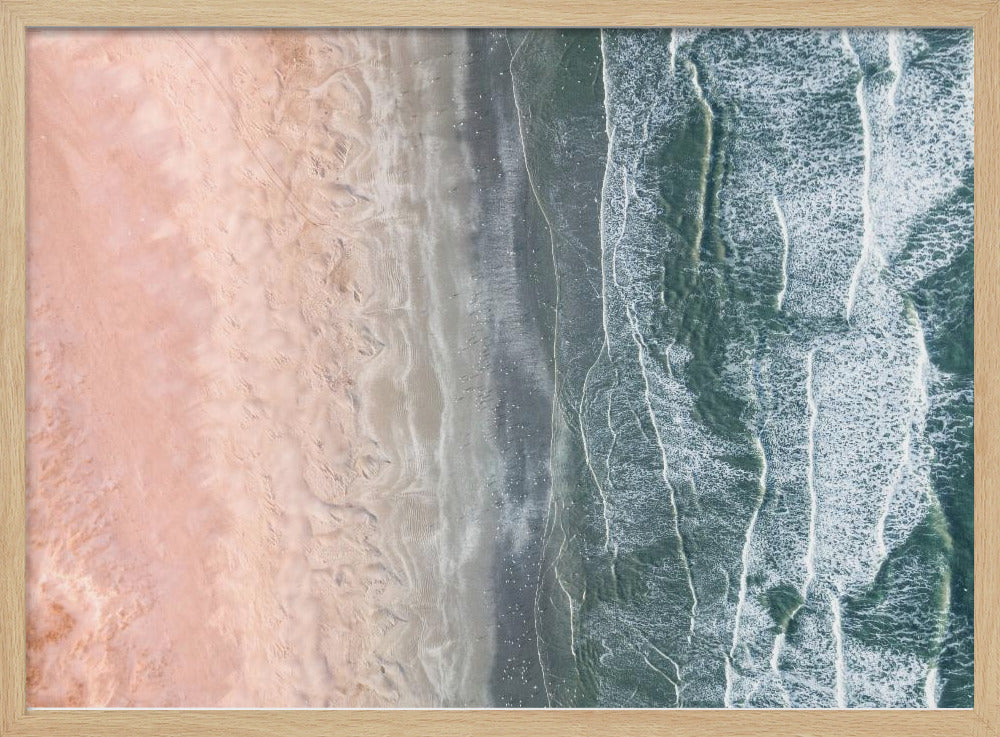 Roze en blauwe kust | Poster