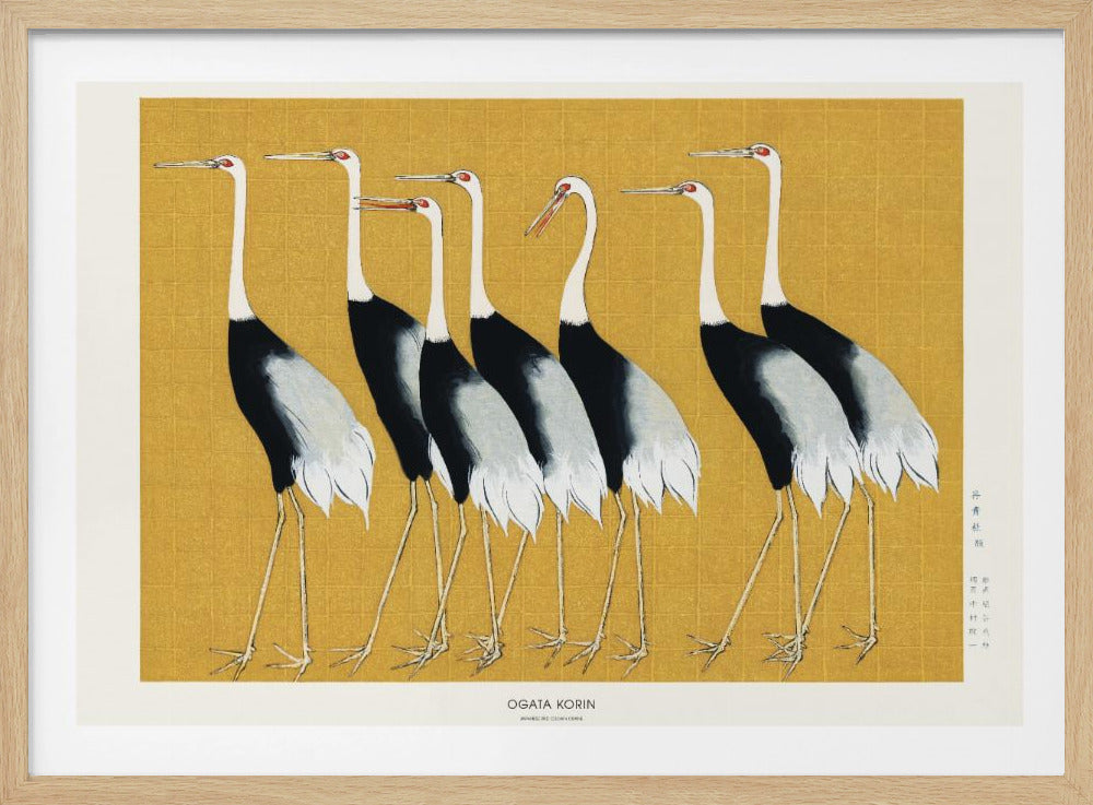 Japanse rode kroonkraanvogel | Poster