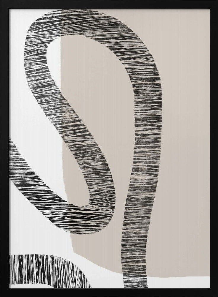 Gebogen texturen | Poster