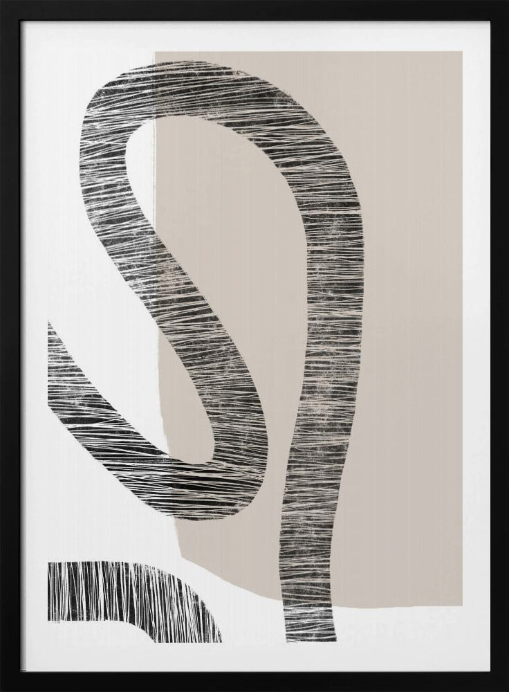 Gebogen texturen | Poster