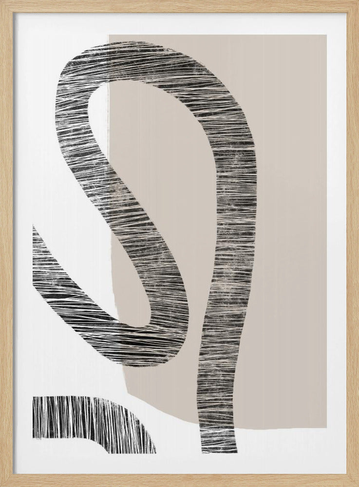 Gebogen texturen | Poster