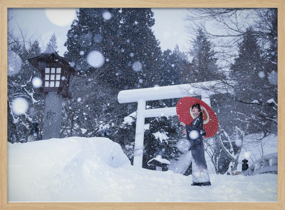 Winterheiligdom in Japan | Poster