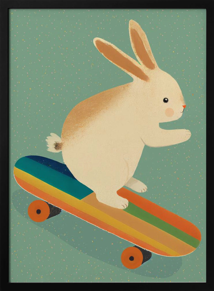 Skateboarding Bunny | Poster