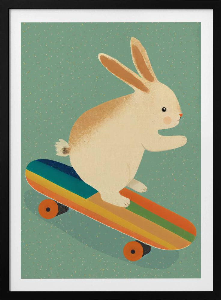 Skateboarding Bunny | Poster