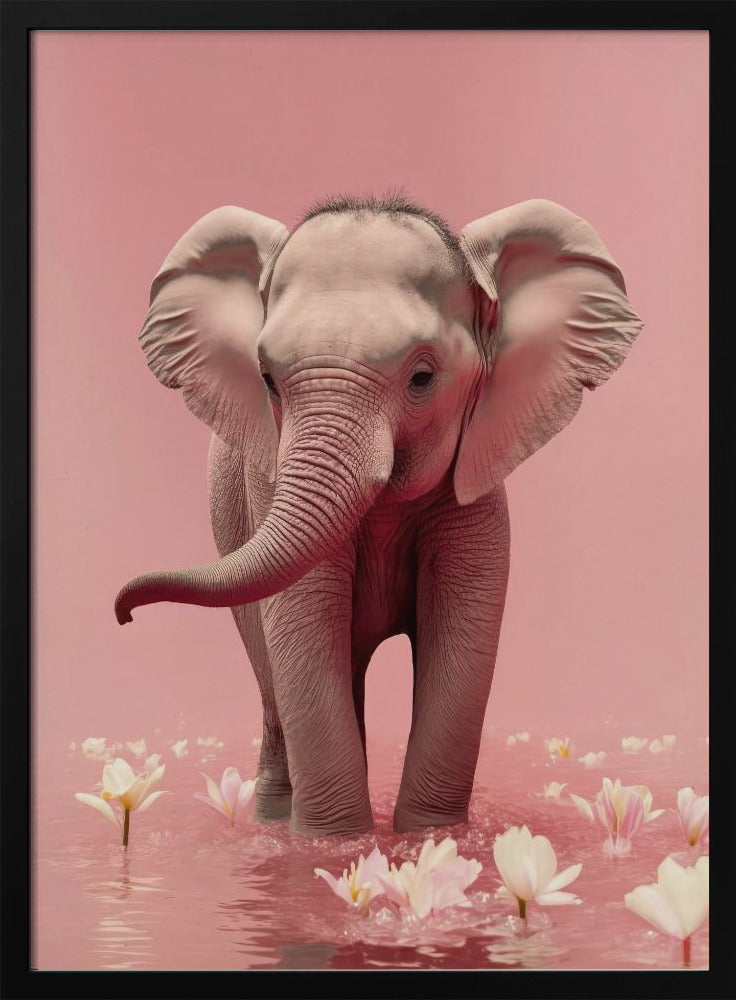 Olifant in bloesem | Poster