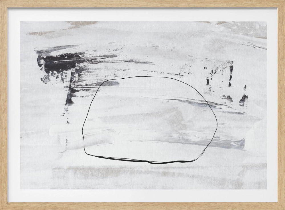 Zwart-wit kunstwerk | Poster
