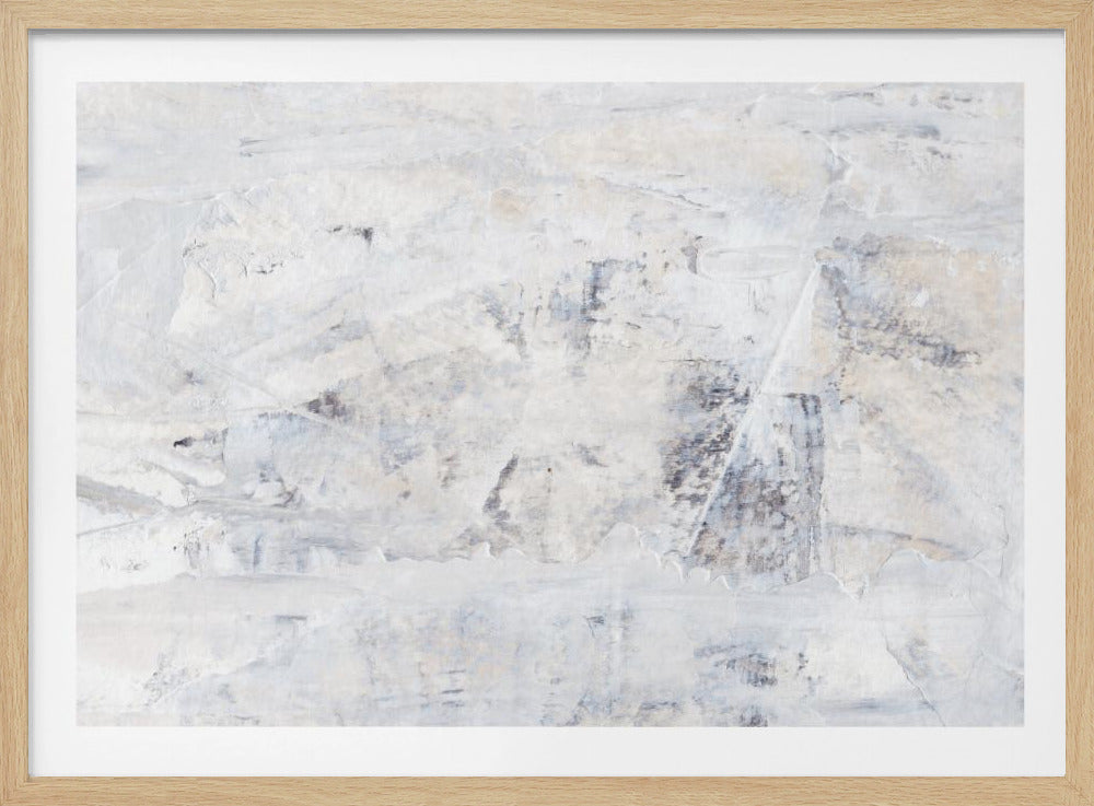 Witte en grijze tinten | Poster