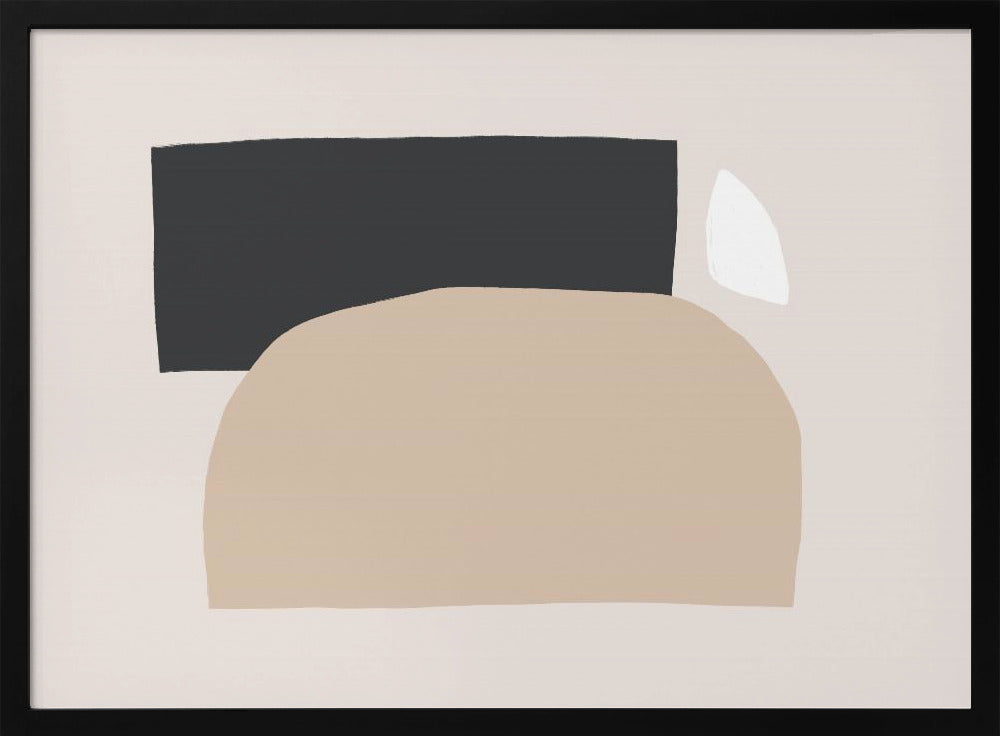 Geometrische vormen in neutrale tinten | Poster