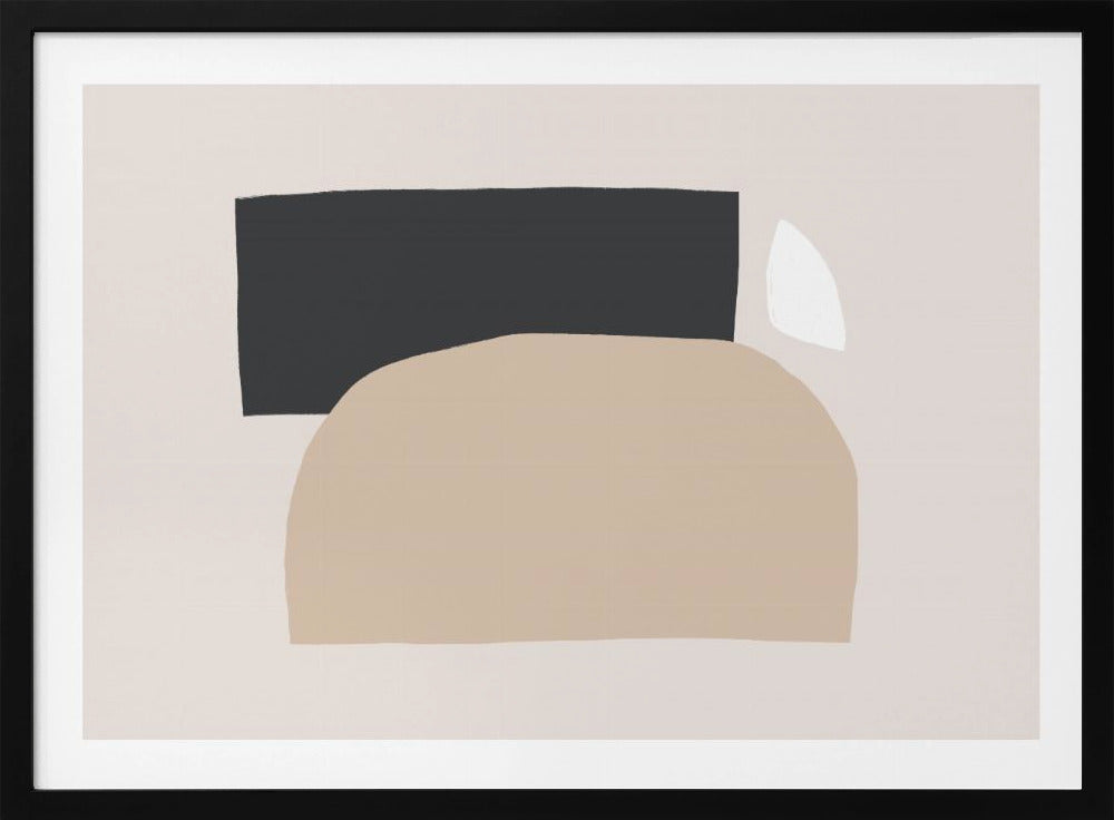 Geometrische vormen in neutrale tinten | Poster