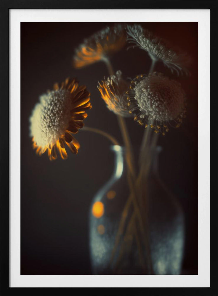 Gloeiende bloemblaadjes | Poster