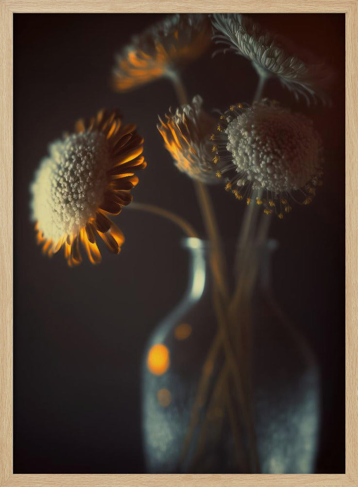 Gloeiende bloemblaadjes | Poster