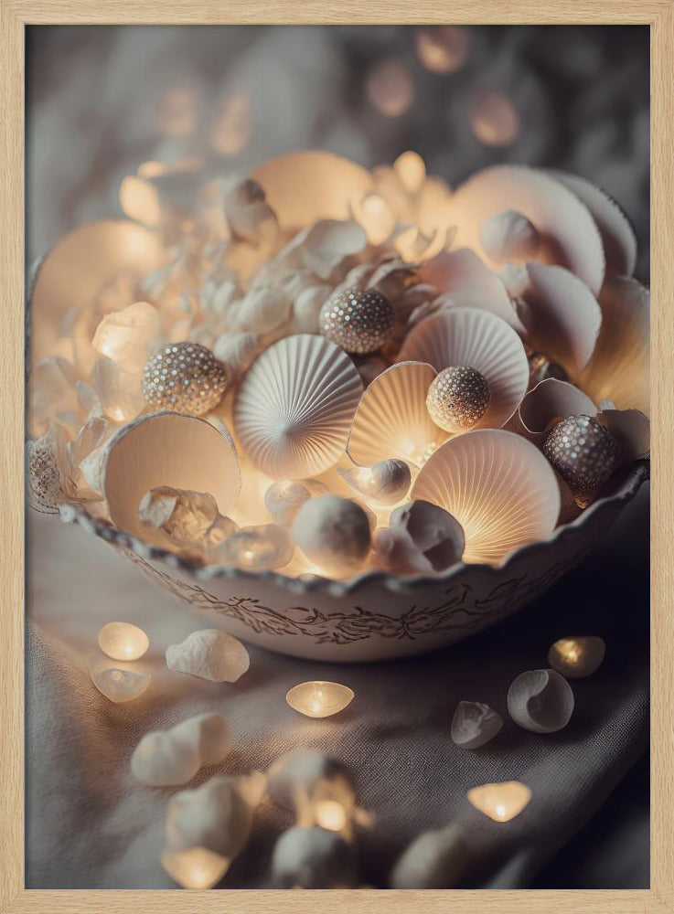 Betoverde Glow Schelpen | Poster