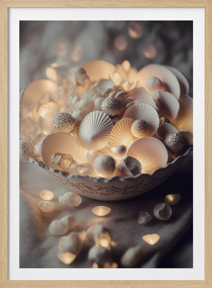 Betoverde Glow Schelpen | Poster