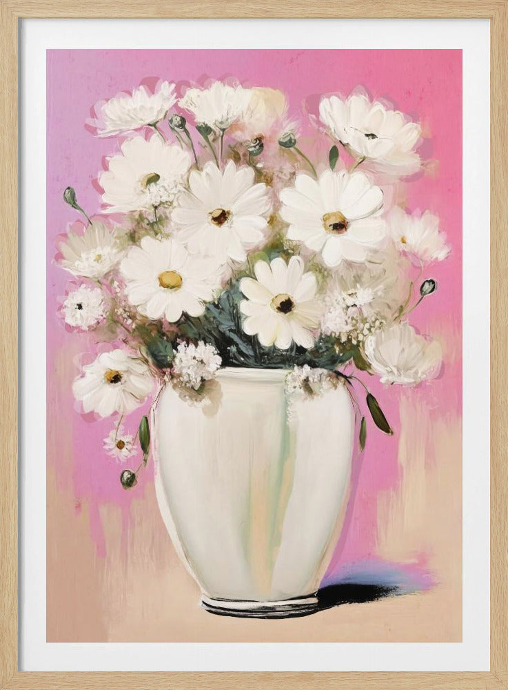 Bloemblaadjes in roze tint | Poster