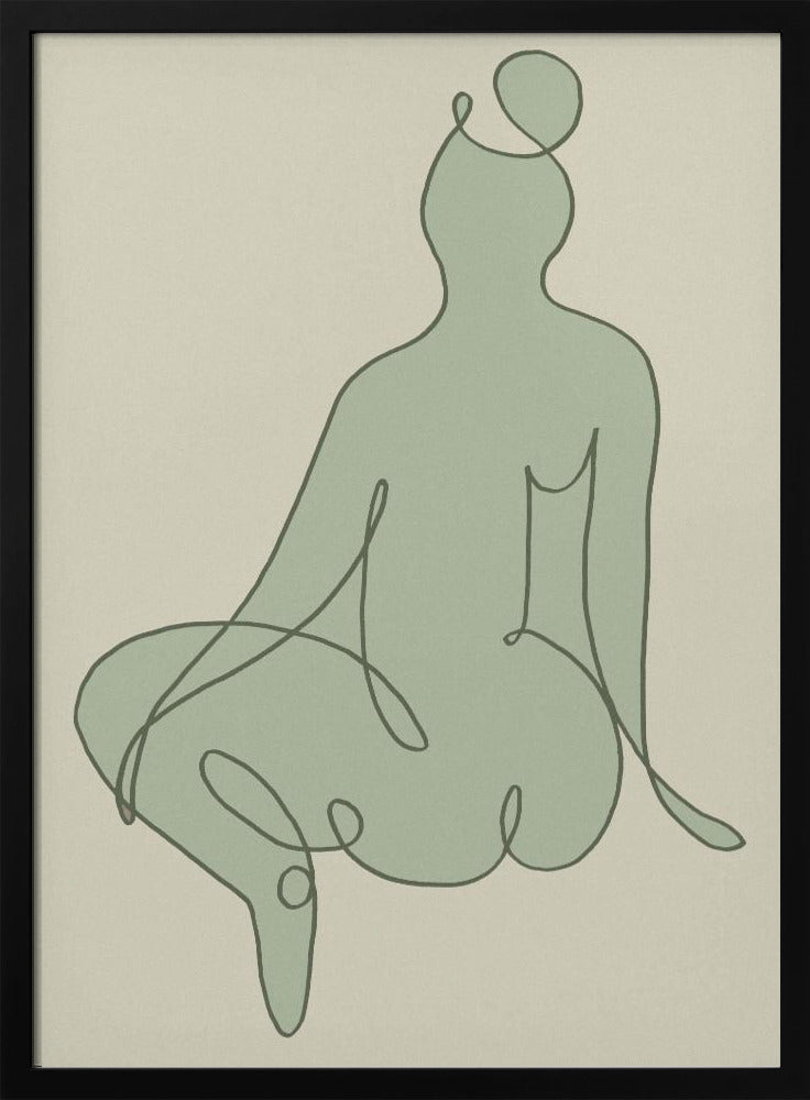 Zittend Groen | Poster