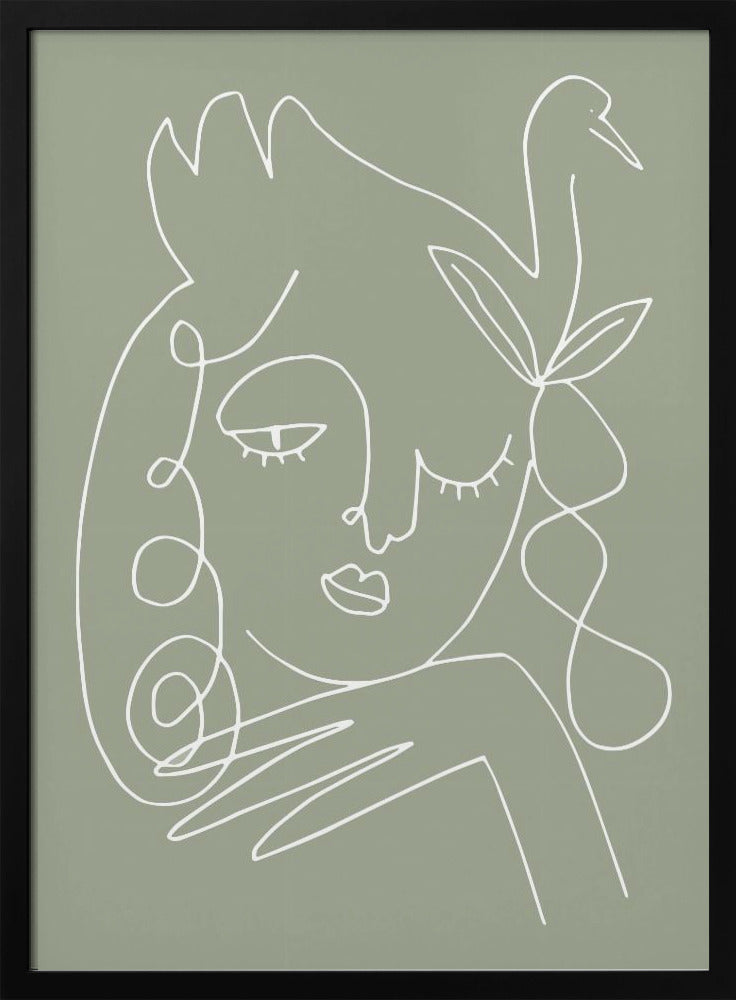 Vrouw Groen | Poster