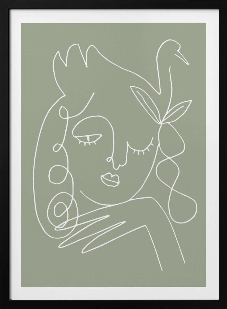 Vrouw Groen | Poster