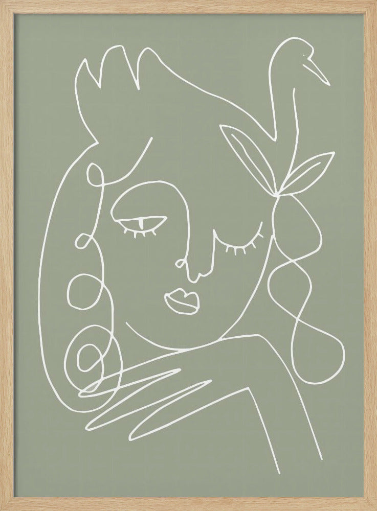 Vrouw Groen | Poster