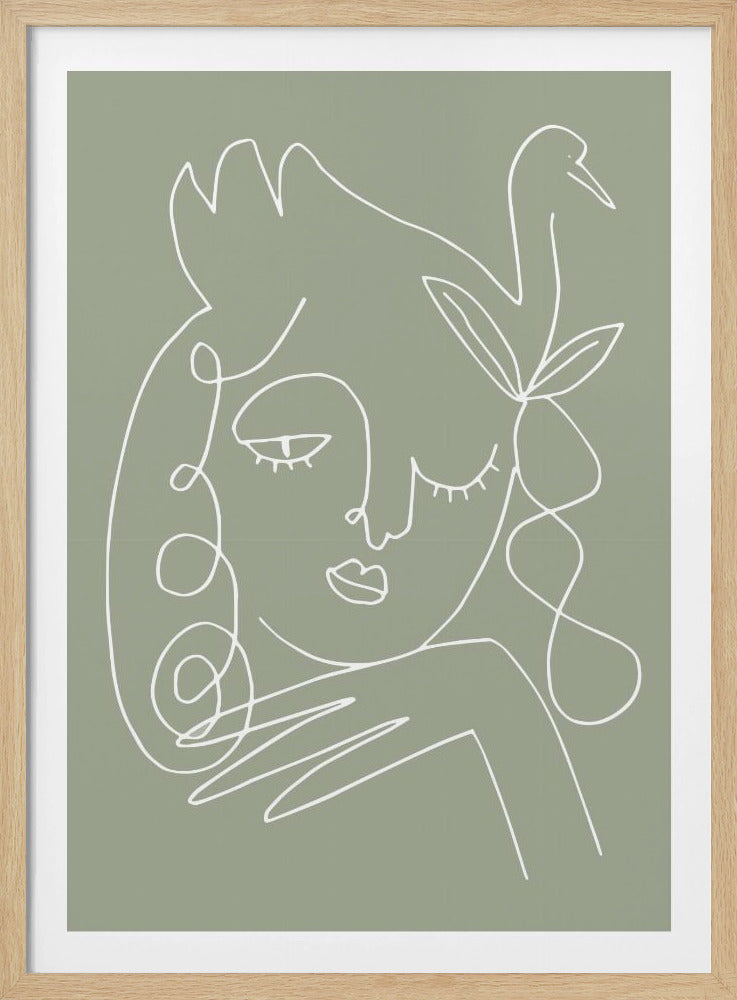 Vrouw Groen | Poster