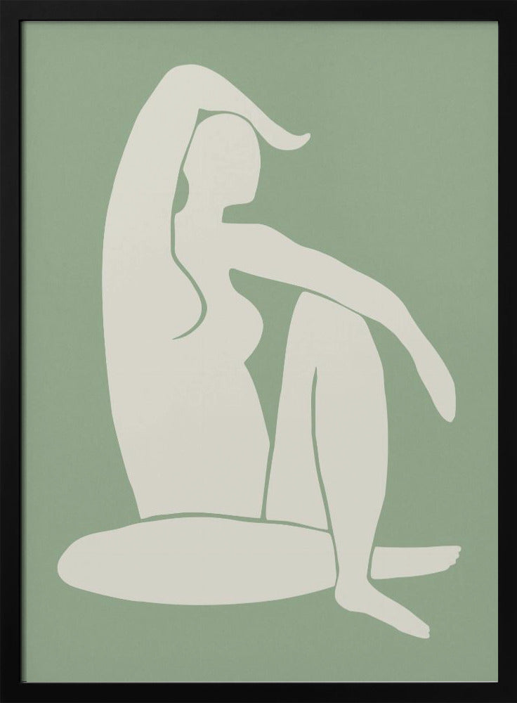 Figuur Matisse Stijl Groen | Poster