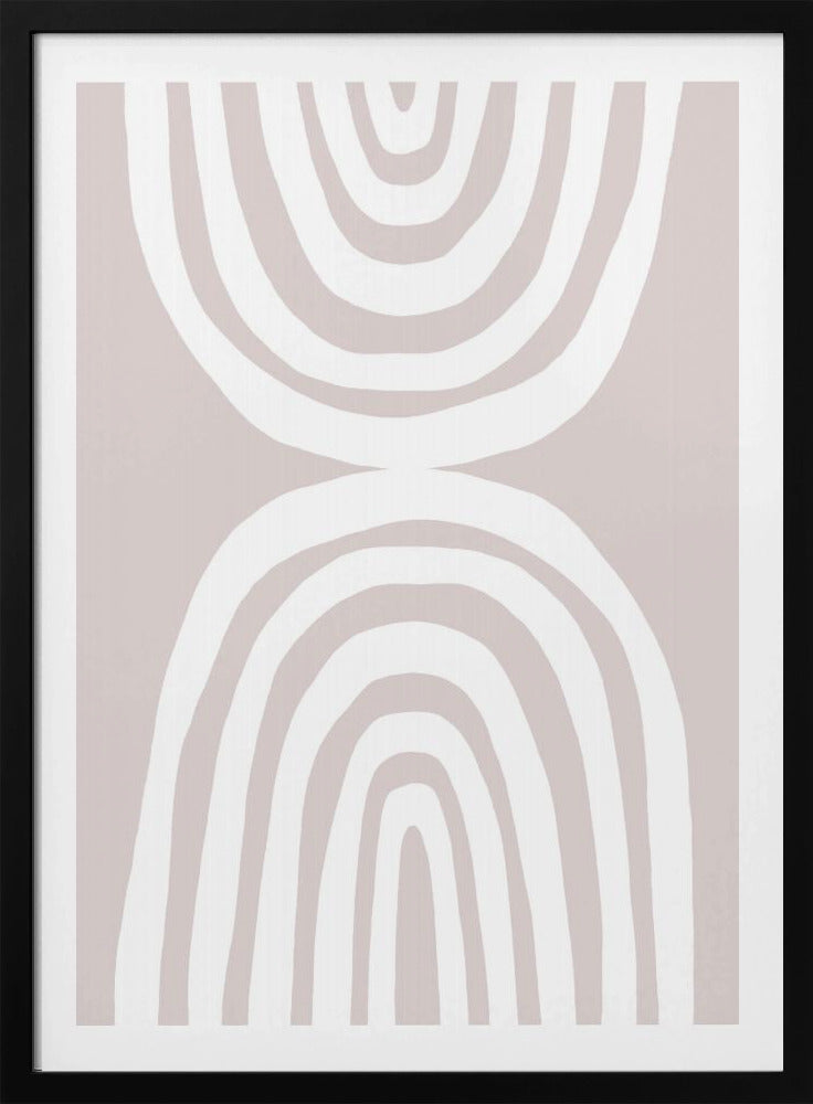 Organische concentrische vormen | Poster