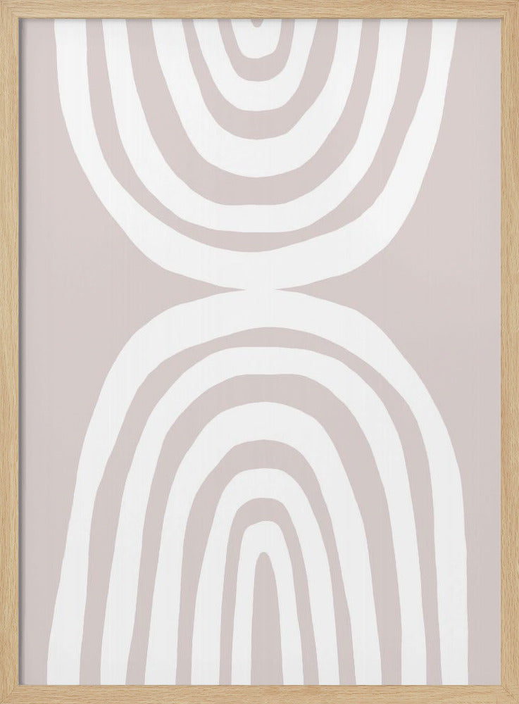Organische concentrische vormen | Poster